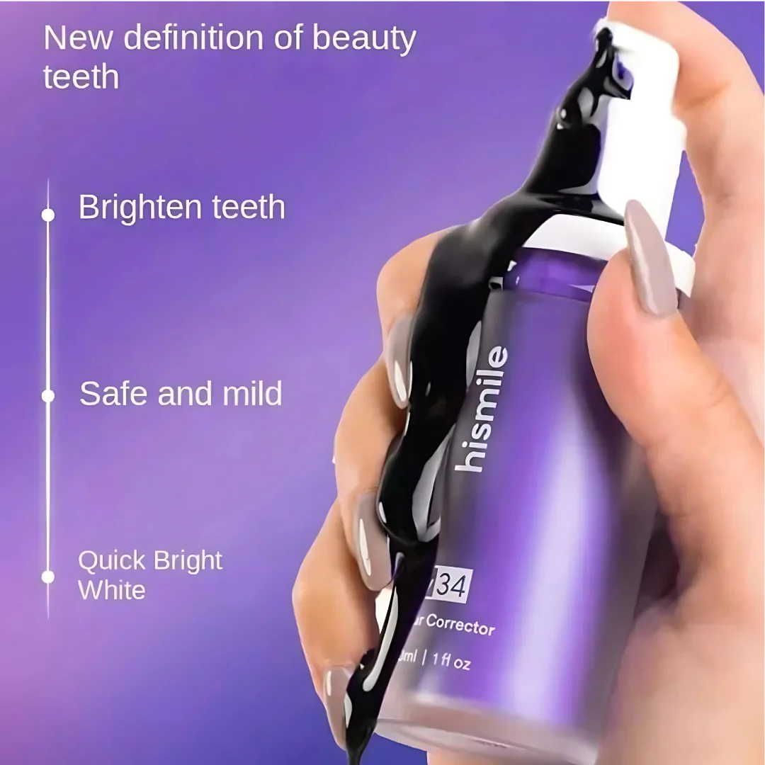 HiSmile V34 Colour Corrector – Purple Teeth Whitening Serum