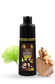 UK-Based 5-in-1 Hair Color Shampoo | Dark Brown & Natural Black | 200ML